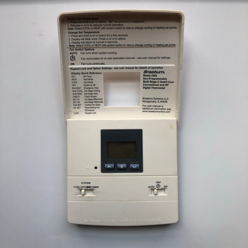 Air Conditioner Braeburn Thermostat Emer Setting Home Thermostat