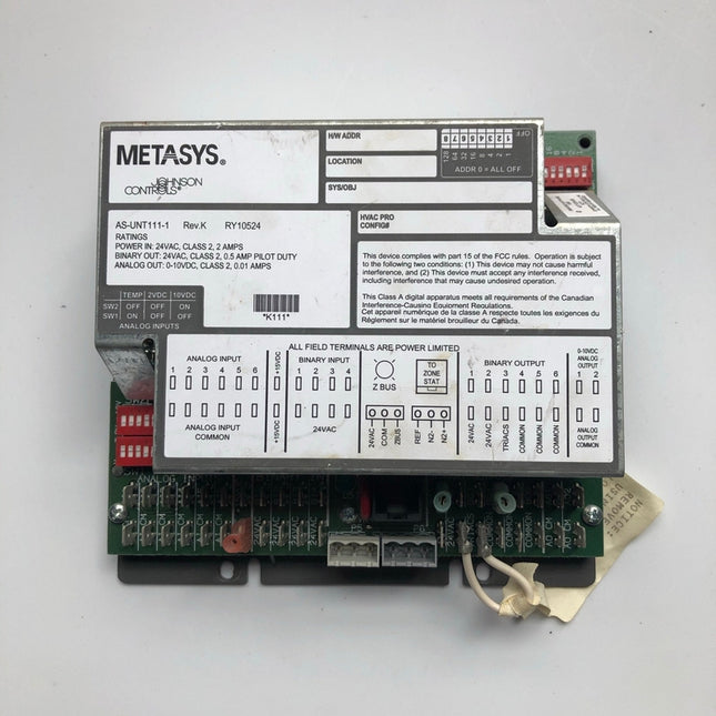 Johnson Controls Metasys AS-UNT111-1 | Refurbished