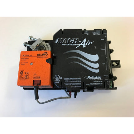 Reliable Controls Mach-Air VAV Controller with Belimo LM24-M Actuator | Used