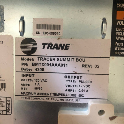 Trane Tracer Summit BCU - BMTX001AAA011 | Used